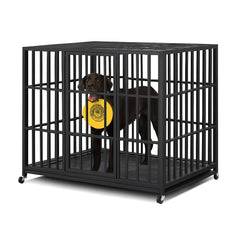 46 XXL Heavy Duty Dog Cage Jumbo Large Pet Kennel on Wheels