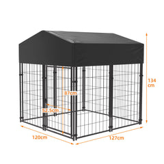 Extra Large Welded Wire Dog Kennel Outdoor Heavy Duty Crate Cage