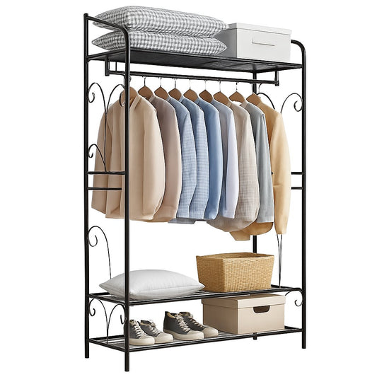Extra Large Iron Clothes Rack Garment Hanging Stand