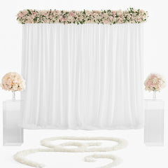 3x3m White Stage Curtain Backdrop