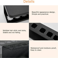 Black Space Aluminum Wall Mount Holder for Dyson Airwrap