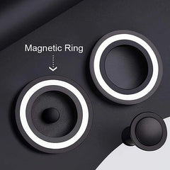 Magnetic Wall Mount Hair Dryer Holder for Dyson - Black Metal