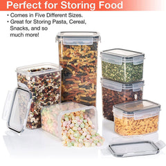28-Piece Airtight Pantry Storage Containers with Lids for Kitchen Dry Food