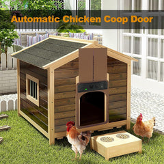 Automatic Chicken Coop Door Opener Solar Timer Sensor LCD AU