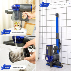 V8 150W Handheld Stick Vacuum Cleaner 40 Min Runtime LED