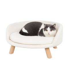Luxury Round Pet Sofa Bed 60cm Soft Cushion Anti-skid
