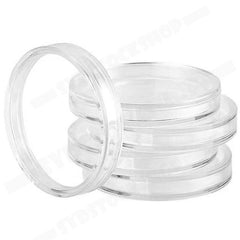 100pcs 46mm Clear Plastic Coin Holder Capsules Storage Box