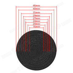 100pcs 46mm Clear Plastic Coin Holder Capsules Storage Box