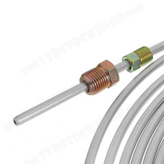 25Ft 3/16'' OD Steel Zinc Brake Line Tubing Kit 150MPa +32 Fittings