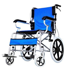 16 Lightweight Foldable Wheelchair Flat-Free Tires Handbrakes