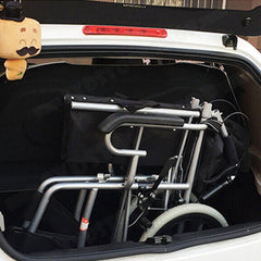 16 Lightweight Foldable Wheelchair Flat-Free Tires Handbrakes