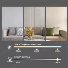 16.5 Ceiling Fan with LED Light 3-Speed Remote Control