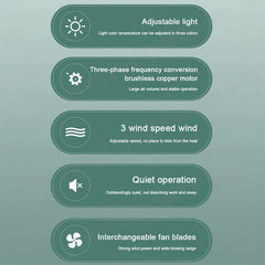 16.5 Ceiling Fan with LED Light 3-Speed Remote Control