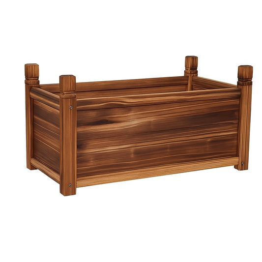 Medium Raised Garden Bed 60x30x33cm Wooden Planter Box
