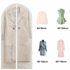 10x Transparent Garment Bags 60x100cm Dustproof Suit Coat Cover Storage