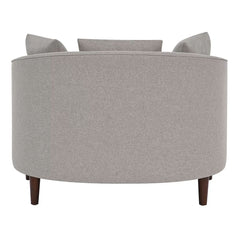 Accent Chair with Storage Ottoman