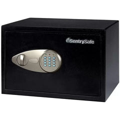 Black Digital Security Safe 16.4L with Solid Steel Construction and Carpet Interior