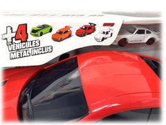 Majorette Porsche 911 GT3 RS Carry Case Playset including 4x Diecast Model Cars