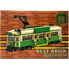 Best Brick Australia Melbourne W-Class Tram Building Block Toy Model