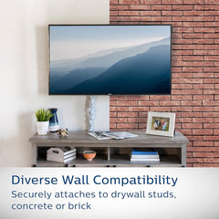 Philips Tilt TV Monitor Wall Mount Bracket for 32 40 55 65 70 75 Inch Universal SQM7442