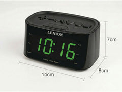 Smartphone-Charging Alarm Clock & FM Radio (Black) w/ USB Port