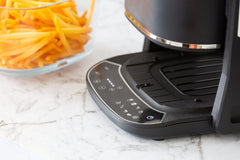 5L 2in1 Air Fryer and Grill, 1400W, Digital Touch Control, Clear Glass Cooking Basket
