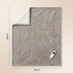 Heated Throw Blanket, Soft Double-Sided Fleece with Adjustable Heat Settings