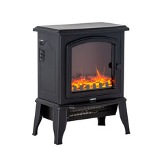 Electric 1000W to 2000W Fireplace Heater with Realistic Log Flame Display