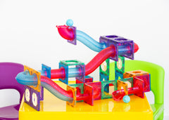 118 Pcs non-toxic STEM Educational, Durable Magnetic Tiles/Puzzle with Storage Bag