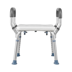 Adjustable Shower Chair Bath Seat Heavy Duty Bathtub Armrests Bench Bathroom