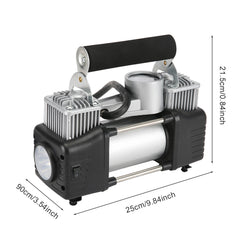 Car Air Compressor 12V 4WD Portable Tyre Inflator Deflator Truck Pump 150PSI