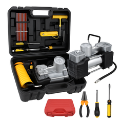 150PSI 12V Car Air Compressor Portable Tyre Deflator Inflator Pump 4WD Car Truck RED CASE