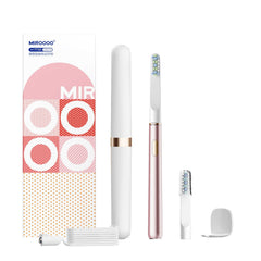 PINK Miroooo Electric Toothbrush with 2 Brush Heads Travel Case,Sonic Toothbrush