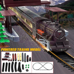 Electric Large Classic Train Set Rail Track Carriages Kids Vehicle Toy Gift