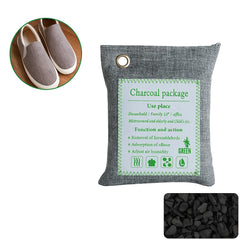 10PCS Air Purifying Bags Activated Bamboo Charcoal Freshener for Car Home Shoes 200g