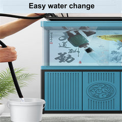36W aquarium sand washer with plug adapter & 15W 66LED RGBW aluminum shell bracket light 40CM/28-key control