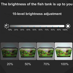 36W aquarium sand washer with plug adapter & 15W 66LED RGBW aluminum shell bracket light 40CM/28-key control