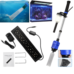 Aquarium cleaner 20W 1000L/H &15W/ 66LED RGBW aluminum shell bracket light 40CM/28-button control