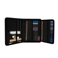 72pcs Professional Drawing Artist Kit Set Pencils and Sketch Charcoal Art Tools