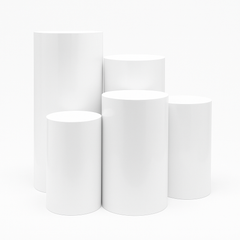 5pcs Metal Round Plinth Cylinder Pedestal Stand Wedding Decoration Cake Flower