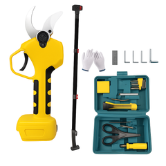 Cordless Brushless 4 Pole Pruning Shear Secateur Bush Cutter yellow