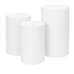 3PCS Display Stand Round Cylinder Pedestal w/ Balloon Set + LED Strip Wedding AU