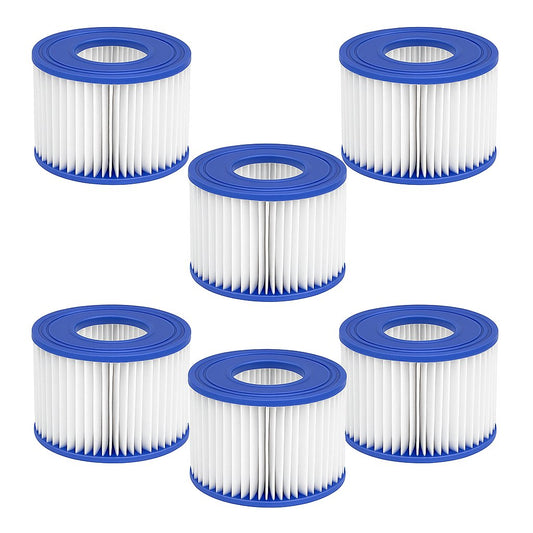 6PCS Replacement Bestway VI Filter Cartridge Inflatable Lay-Z-Spa Filters 58323