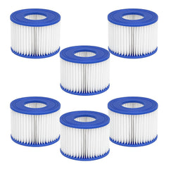 6PCS Replacement Bestway VI Filter Cartridge Inflatable Lay-Z-Spa Filters 58323