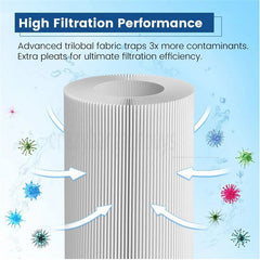 6PCS Replacement Bestway VI Filter Cartridge Inflatable Lay-Z-Spa Filters 58323
