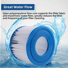 6PCS Replacement Bestway VI Filter Cartridge Inflatable Lay-Z-Spa Filters 58323