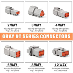 188pcs Deutsch DT Series Connector Assortment 2/3/4/6/8/12 pin 2 Pair each