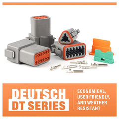 188pcs Deutsch DT Series Connector Assortment 2/3/4/6/8/12 pin 2 Pair each