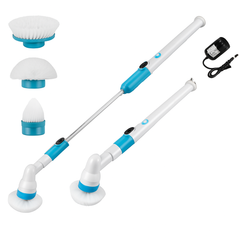 10PCS Rechargeable Spin Scrubber Electric Turbo Scrub Cleaning Brush Cordless Kit