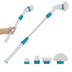 5PCS Rechargeable Spin Scrubber Electric Turbo Scrub Cleaning Brush Cordless Kit